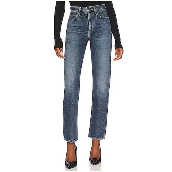 AGOLDE Fen High Rise Relaxed Taper Jean Highway Wash - Picture 1 of 9